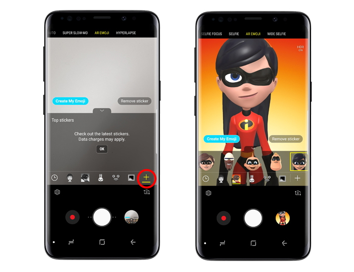 Samsung new The Incredibles AR Emoji Galaxy S9 and Galaxy S9 plus