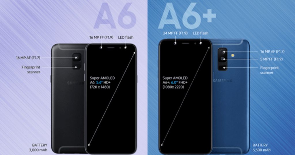 Samsung Galaxy A6 และ A6 Plus