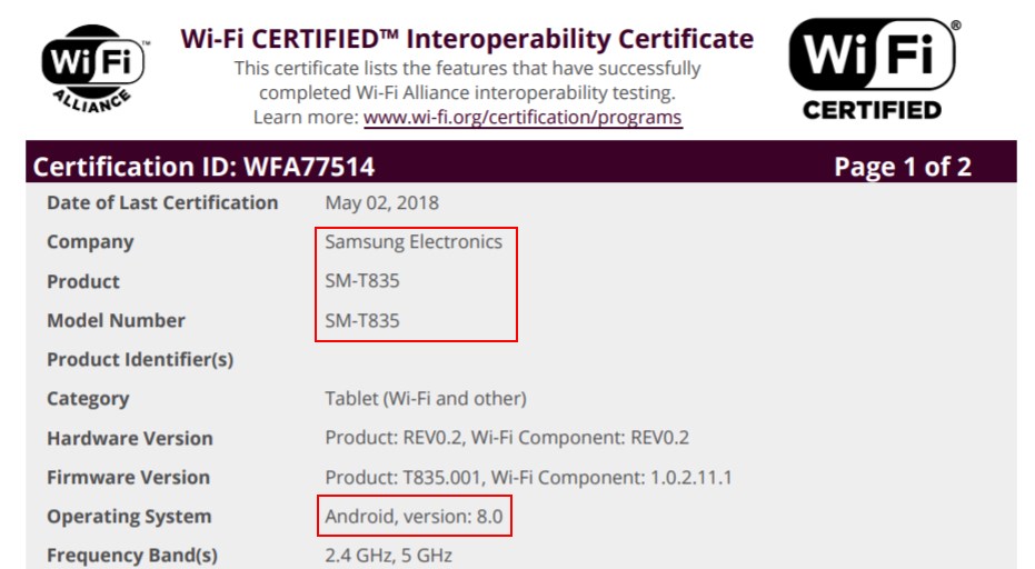 Samsung Galaxy Tab S4