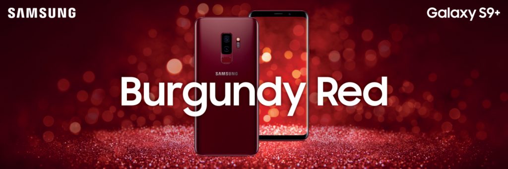 Samsung Galaxy S9 Plus สีใหม่ Burgundy Red 1