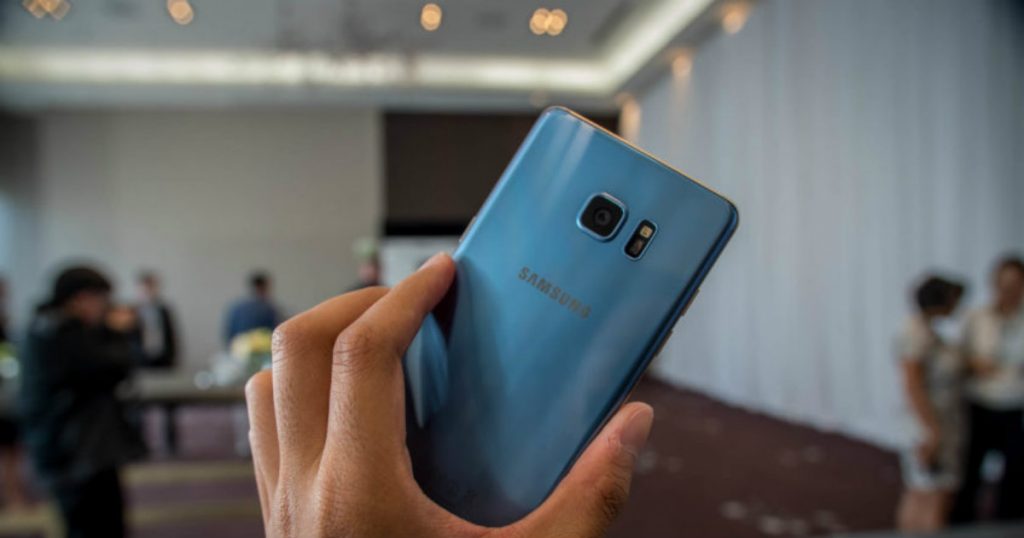 Samsung S7 edge Blue Coral