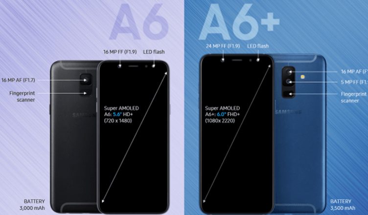Samsung Galaxy A6 A6 Plus Head