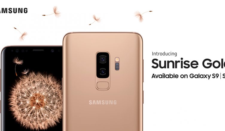 Samsung Galaxy S9+ in Sunrise Gold