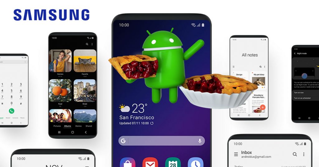 Samsung Galaxy Android Pie Update Roadmap