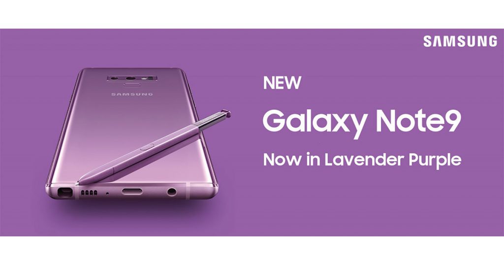 Samsung Galaxy Note 9 Lavender Purple