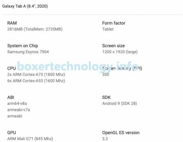 Samsung Galaxy Tab A 8.4 (2020)