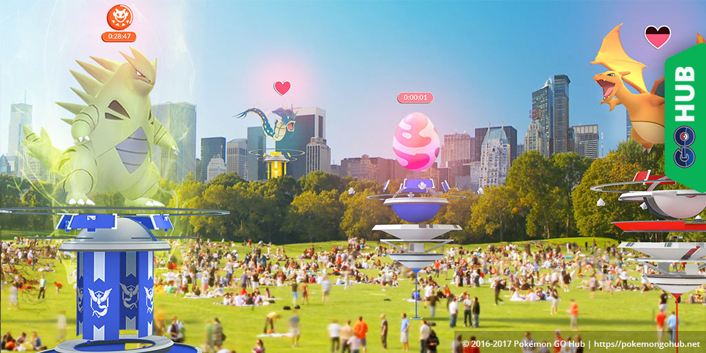 Pokemon Go gym raid