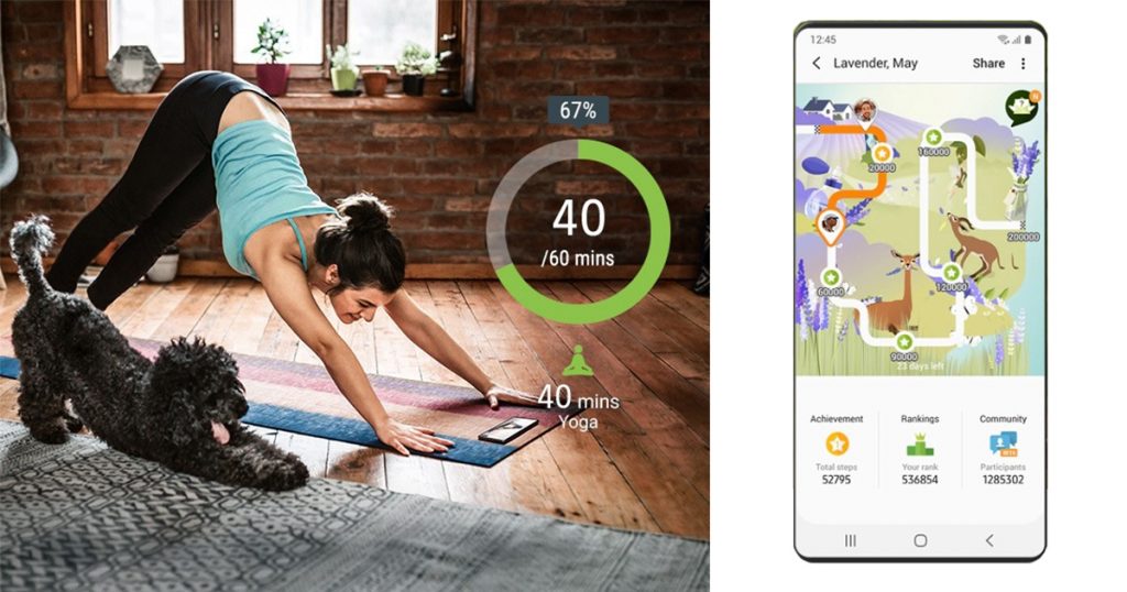 Samsung Stay Active Work out at Home