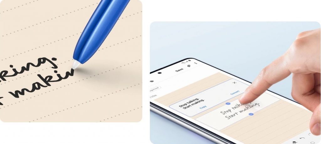 Galaxy Note10 LiteHandwriting into text